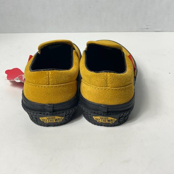 Vans Unisex Kids Classic Slip-On Shoe RB Construction Mango/Black 12.5K NWT - Picture 7 of 10